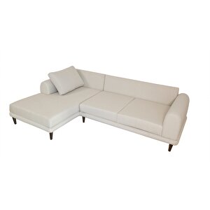 Nero Köşe Koltuk, Ekru, 250x160, Sol Köşe Ekru