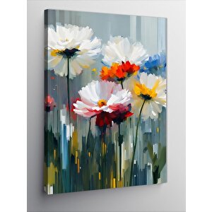 Kanvas Tablo Çiçek Renkleri 100x140 cm