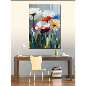 Kanvas Tablo Çiçek Renkleri 100x140 cm