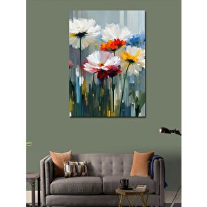 Kanvas Tablo Çiçek Renkleri 100x140 cm