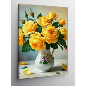 Kanvas Tablo Sarı Çiçekler 70x100 cm