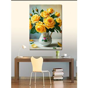 Kanvas Tablo Sarı Çiçekler 70x100 cm