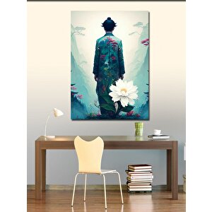 Kanvas Tablo Çiçekli Silüet 70x100 cm
