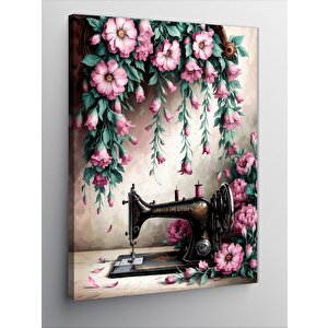 Kanvas Tablo Pembe Çiçekler 70x100 cm