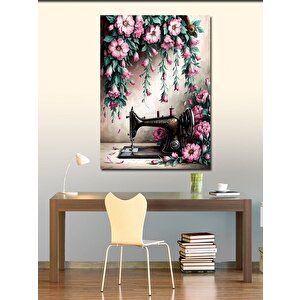 Kanvas Tablo Pembe Çiçekler 70x100 cm
