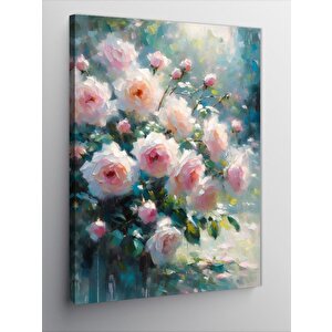 Kanvas Tablo Pembe Çiçekler 70x100 cm