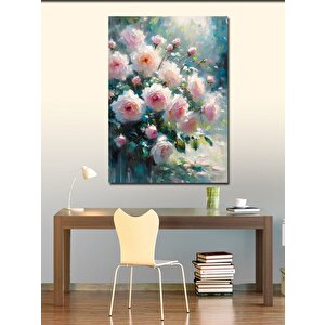 Kanvas Tablo Pembe Çiçekler 70x100 cm