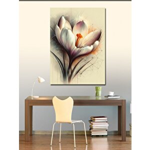 Kanvas Tablo Beyaz Çiçek 70x100 cm