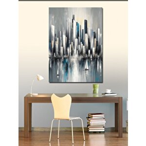 Kanvas Tablo Gelecek Şehir Manzarası 70x100 cm