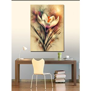 Kanvas Tablo Beyaz Çiçek 70x100 cm