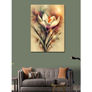Kanvas Tablo Beyaz Çiçek 70x100 cm