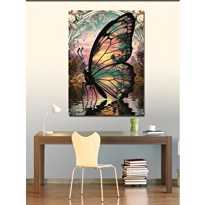 Kanvas Tablo Renkli Kelebek 70x100 cm