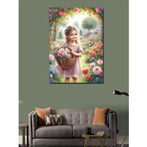 Kanvas Tablo Çiçekli Bahçe 100x140 cm