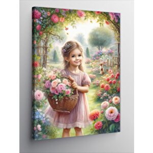 Kanvas Tablo Çiçekli Bahçe 70x100 cm