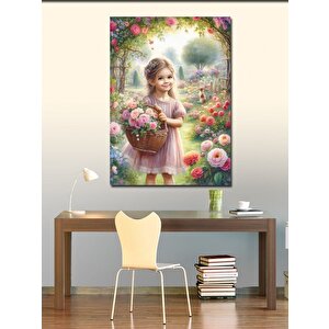 Kanvas Tablo Çiçekli Bahçe 70x100 cm