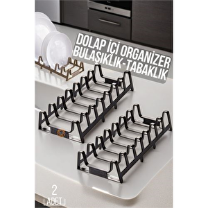 Transformacion 2 Li Dolap İçi Tencere Kapak Ve Tabak Düzenleyici Kurutmalık Organizer 719446