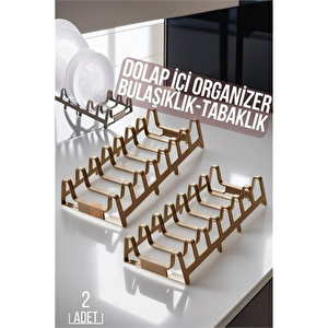 Modacar 2 Li Dolap İçi Tencere Kapak Ve Tabak Düzenleyici Kurutmalık Organizer