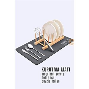 Transformacion Bulaşık Durulama Kurutma Matı Süzücü Emici D.reohouri Design 720684