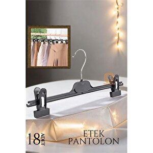 Modacar Etek Pantolon Eşarp Kıskaçlı Askı 18 Li Set