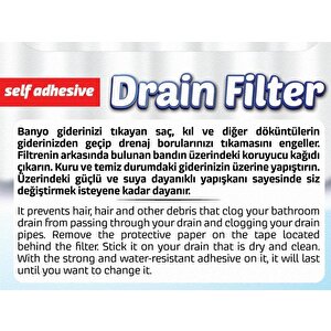 Banyo,mutfak Gider Filtresi Gider Süzgeci 10 Adet