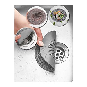 Süzgeçli Silikon Lavabo Ve Küvet Tıkacı Yuvarlak Lavabo Tıkacı Süzgeç Banyo Tıpa Banyo Süzgeç