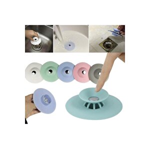3 Adet Lavabo Tıpası Ve Süzgeç Silikon Lavabo Süzgeci Tıkanma Önleyici
