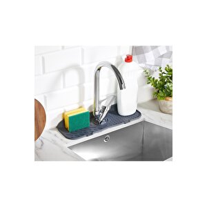 Su Tutucu Musluk Mat Lavabo Için Silikon Esnek Musluk Tutucu Raf Mutfak Tezgahı Koruma