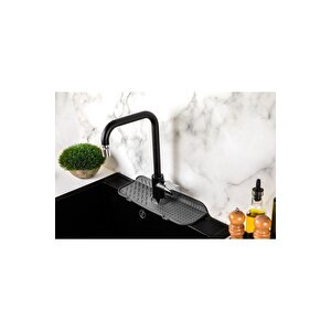 Su Tutucu Musluk Mat Lavabo Için Silikon Esnek Musluk Tutucu Raf Mutfak Tezgahı Koruma