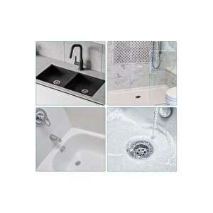30 Adet Yapışkanlı Tek Kullanımlık Banyo Gider Saç Kıl Tutucu Ve Mutfak Evye Çöp Ayırma Süzgeci