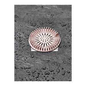 3 Adet Yuvarlak Silikon Lavabo Ve Küvet Süzgeci, Lavabo Tıkacı (antrasit-pembe-beyaz)