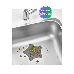 1 Adet Yıldız Silikon Lavabo Ve Küvet Gider Süzgeci