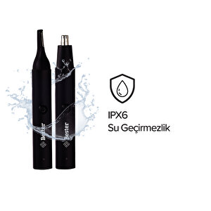Bester Ne5891 Şarj Edilebilir Su Geçirmez Kulak Burun Tüy Makinesi