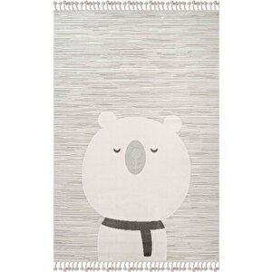 Bercario Kids 9272 Ayıcıklı Hayvan Figürlü Dokuma Çocuk Odası Yumuşak Bebek Odası Halısı