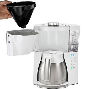 Look V Therm Tımer (termoslu & Zaman Ayarlı) Filtre Kahve Makinesi Beyaz