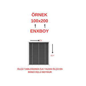 Siyah Mat Etek Dilimli Stor Perde 140x200