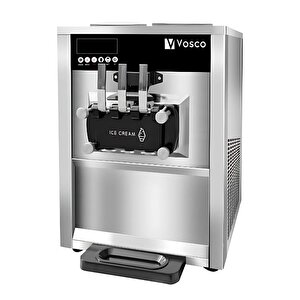 Pro Silver Soft Dondurma Makinesi Set Üstü (üç Kollu)