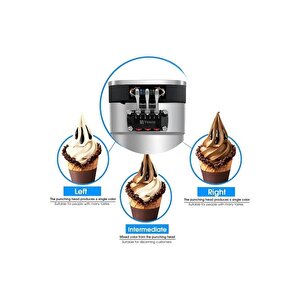 Pro Silver Soft Dondurma Makinesi Set Üstü (üç Kollu)
