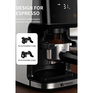 Dijital Espresso Kahve Değirmeni Ve Öğütücü