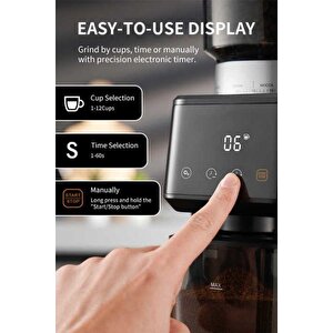 Dijital Espresso Kahve Değirmeni Ve Öğütücü
