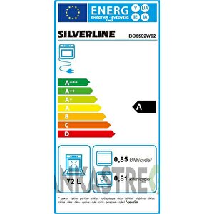 Silverline Bo6502w02 - Cs5335w01 Beyaz Cam 2'li Ankastre Set