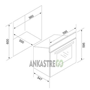 Silverline Bo6502w02 - Cs5335w01 Beyaz Cam 2'li Ankastre Set