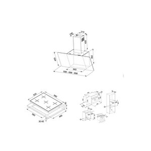 Fpj 915 V Wh/ss Davlumbaz Fhns 705 4g Tc Wh C Ocak Fsl 86 H Wh Fırın Beyaz Ankastre Set