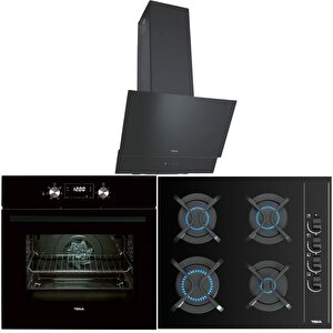 Ankastre Set Siyah ( Hak 625 Bk-gbc 64002 Kbc Bk-atv 60 Bk )