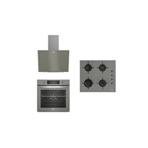 Bde 6040 G Bfc 330 G Bocd T 6011 Eg - 3’lü Ankastre Set (fırın + Ocak + Davlumbaz)