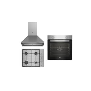 Yeni Eco Inox Ankastre Set (bfm 310 I + Bomd D 6110 Eı+ Adp 61420 I)