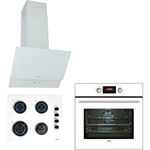 - Chef 6 Premium Ankastre Beyaz Set ( Atv 60 Beyaz - Gbe 64002 Kbc Wh - Hak627 Wh )