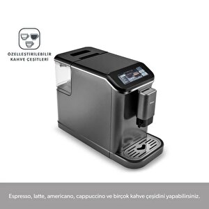 Homend Coffeebreak 5008h Çelik Kahve Öğütücülü, Süt Köpürtücülü, Dokunmatik Ekranlı Full Otomatik Espresso Makinesi