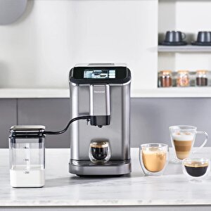 Homend Coffeebreak 5008h Çelik Kahve Öğütücülü, Süt Köpürtücülü, Dokunmatik Ekranlı Full Otomatik Espresso Makinesi