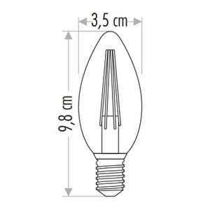 4w Rustik Led Bujı Ampul Amber Cat Ct-4280