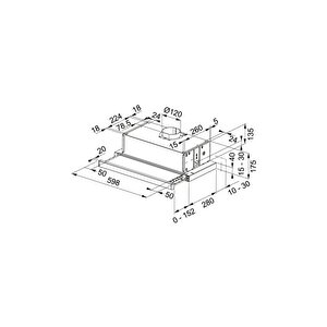 Ftc 6032 Gr/ Xs V2/600 Inox Aspiratör